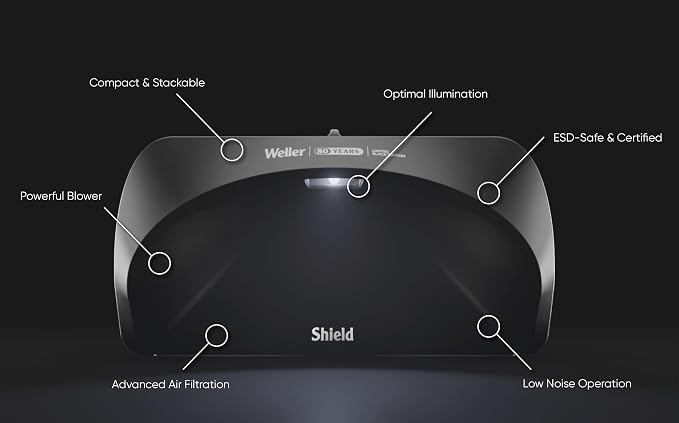 Weller ZeroSmog Shield Fume Extraction 80th Anniversary Black Edition | - Image 2