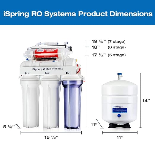 iSpring RCC7AK-UV, NSF Certified, 7-Stage Under Sink Reverse Osmosis Water - Image 10
