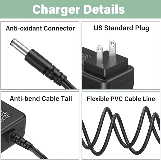 12V Power Cord Replacement for Levoit Core Mini Air Purifier Compatible - Image 5