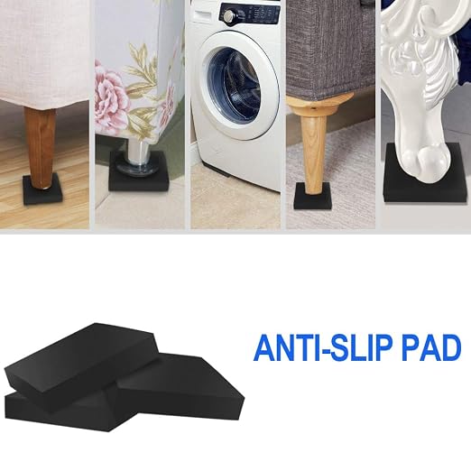 10 Pack Anti-Vibration Washer Mat, Shock Absorbing Washer Pads, Non-Skid - Image 3