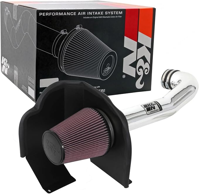 K&N Cold Air Intake System: High-Flow Air Filter, Increase Performance & by KNEngineeringInc