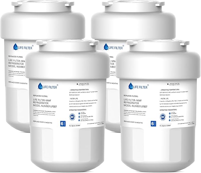 Lifefilter Replacement for MWF Refrigerator Water Filters, HDX FMG-1, by Lifefilter
