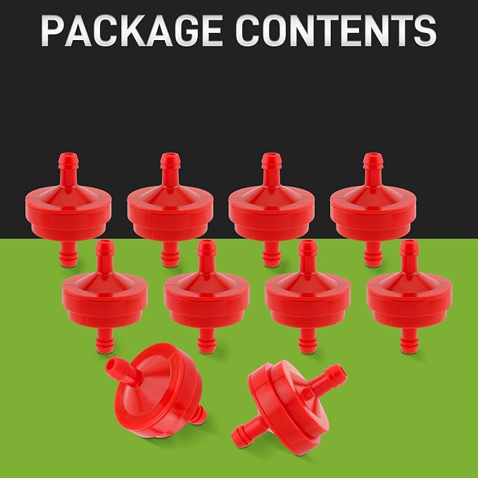 10 Pack Lawn Mower 1/4 Inch Inline Gas Fuel Filter - Image 7