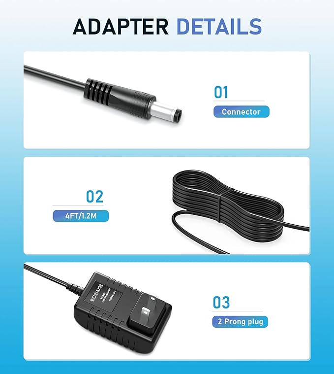 24V AC Adapter Charger Compatible - Image 2