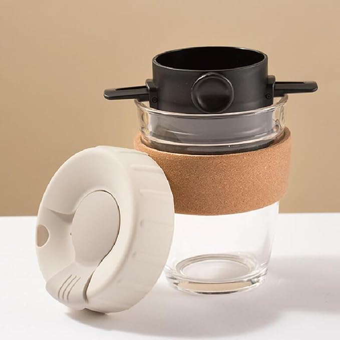 Foldable Travels Coffee Dripper Double Filter Systems Rustproof Stainless Steel - Image 4