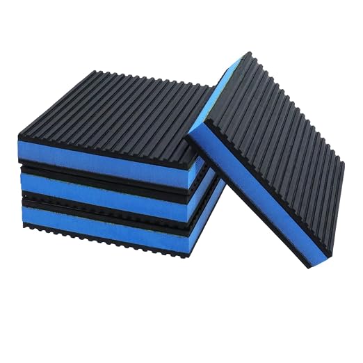 Heavy Duty Anti Vibration Pads 4Pcs, 4x4 Inch EVA Rubber Isolation Mats by LCLICTOP