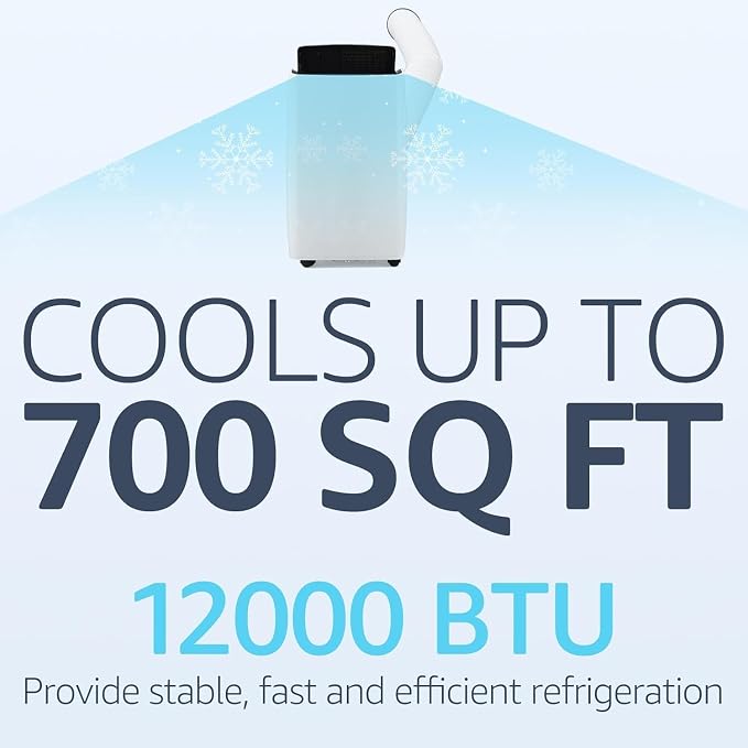 ​Portable Air Conditioners, 12000 BTU Powerful AC Unit Cools 550 Sq.Ft Spaces - Image 2