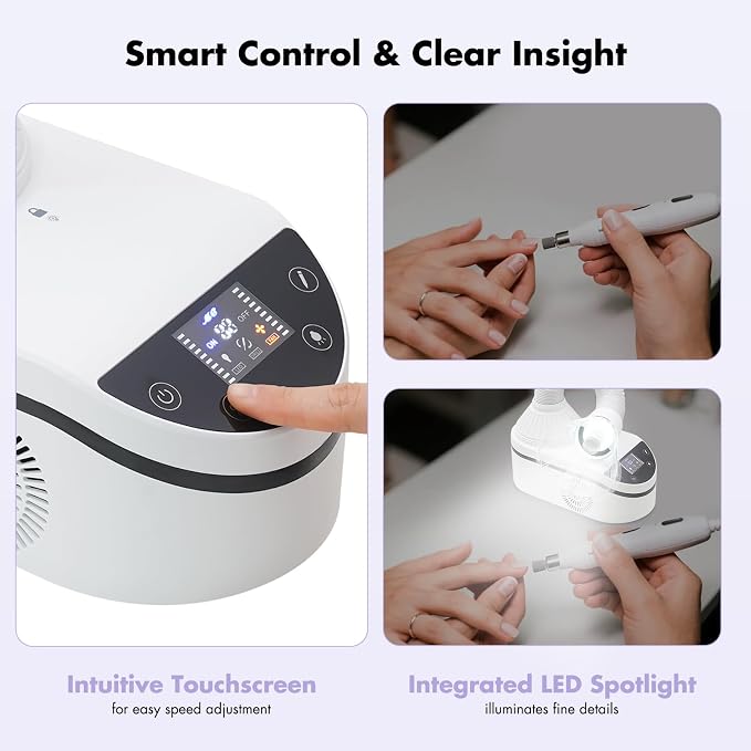 Nail Dust Collecting Machine, Tabletop Dust Collector - Image 4