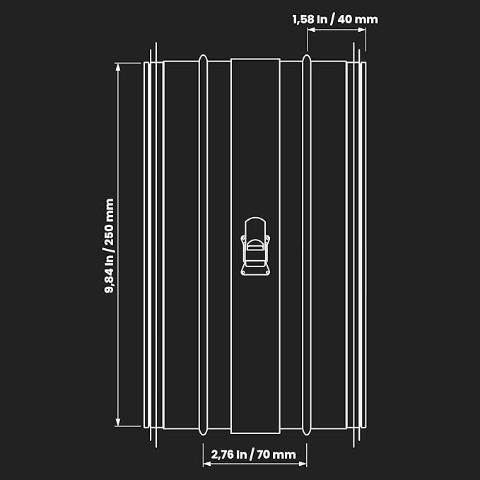 10" Inch Inline Round Duct Filter - Image 2
