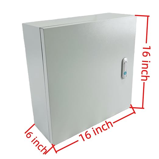 Electrical Enclosure Box 16" x 16" x 6" Carbon Steel Electrical Junction Boxes - Image 2
