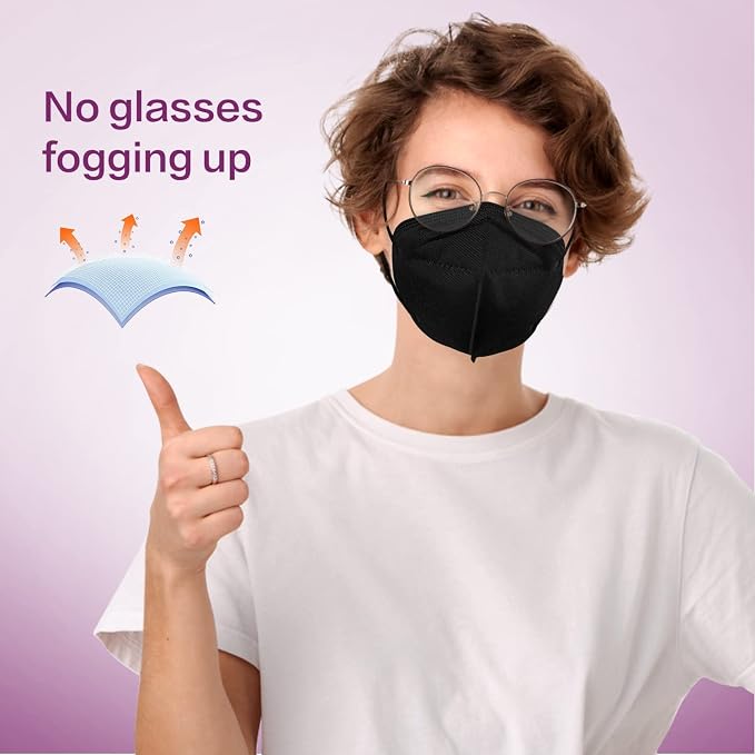 Miuphro KN95 Disposable Face Mask 25 Pack 5-Ply Breathable Safety Masks Against - Image 4