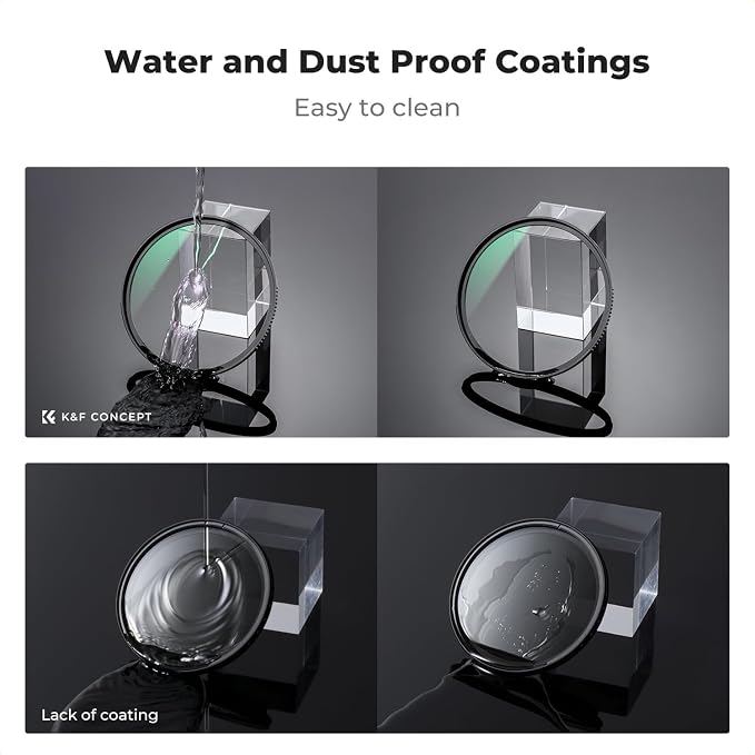 K&F CONCEPT 58mm Circular Polarizers Filter & MC UV Protection Filter Kit - Image 6