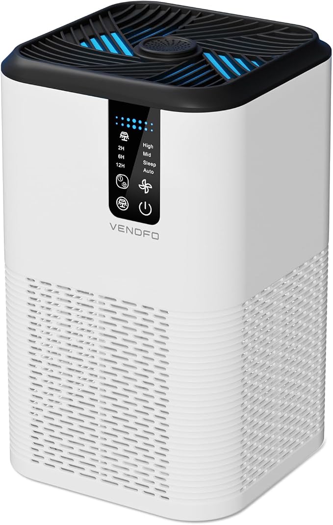 Air Purifier for Home Large Room Up to 1750ft², 3-in-1 Filter by VENDFO