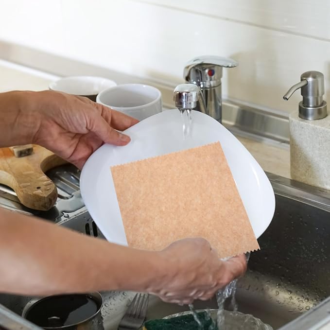 VALICLUD 10pcs Loofah Dish Cloths 25x25cm Highly Absorbent Kitchen Washing - Image 4