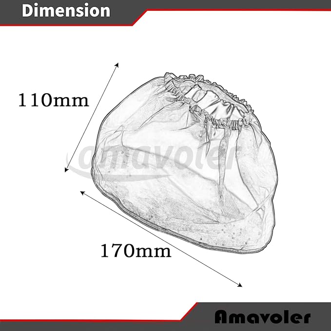 2 Pcs Motorcycle Waterproof Air Filter Rain Sock Dustproof Protective Cover Air - Image 3