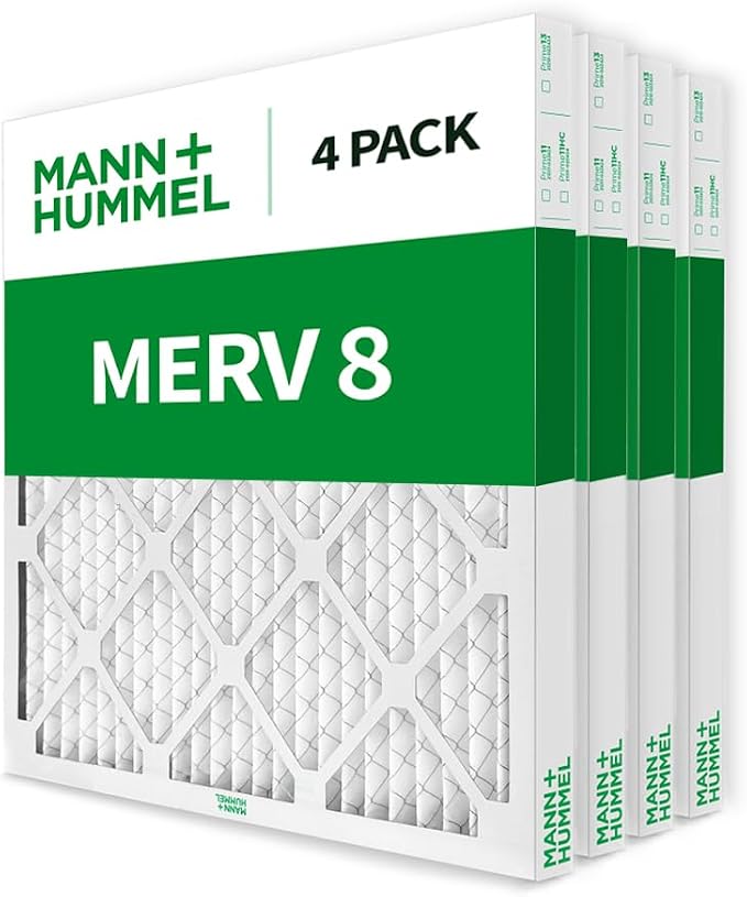 Mann+Hummel 20x24x2 MERV 8 Pleated HVAC AC Furnace Air Filters. 4 Pack. - Image 3