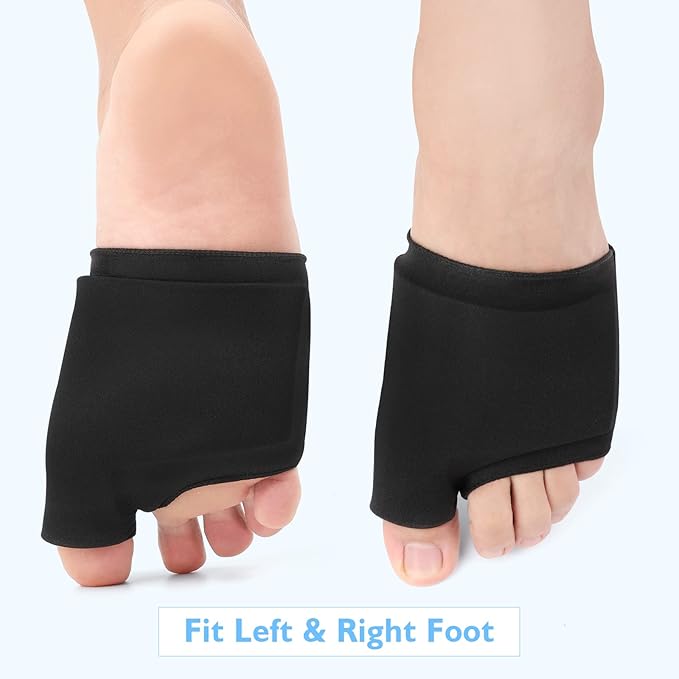 Forefoot Toe Ice Pack, Helthrelife Ball of Foot Pain Relief Cold&Heat Therapy Gel Foot Ice Pack for Swelling, Plantar Fasciitis, Blisters, Bunions, Hallux Valgus, Sport Injuries, Flat feet