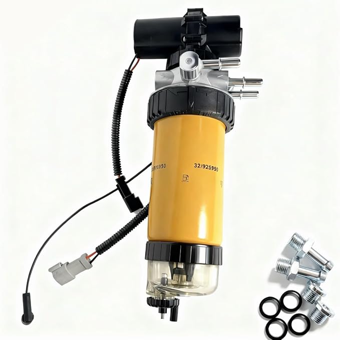 12V Fuel Lift Pump & Fuel Filter Assembly 333/C3351 320/A7046 320/A7087 - Image 2