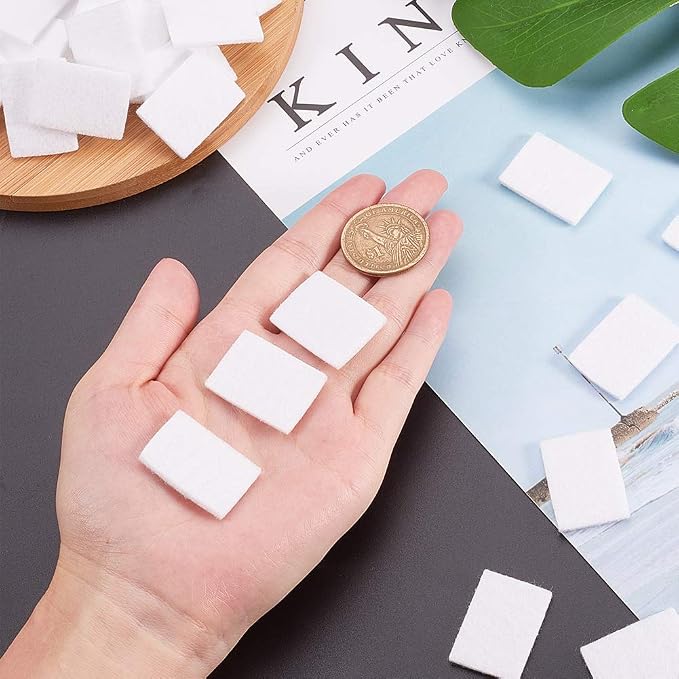 PH PandaHall Unscented Aroma Pads, 50 Pack 1.1x0.8 Aroma Oil Refill Pads - Image 4