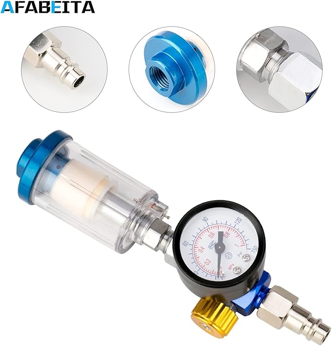 Sand Blaster Spray Gun Air Regulator in-line Trap Filter Tool Automobil Spray - Image 3