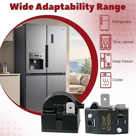 Refrigerator Compressor Relay and Overload Kit 2 Sets Refrigerator Starters - Image 4