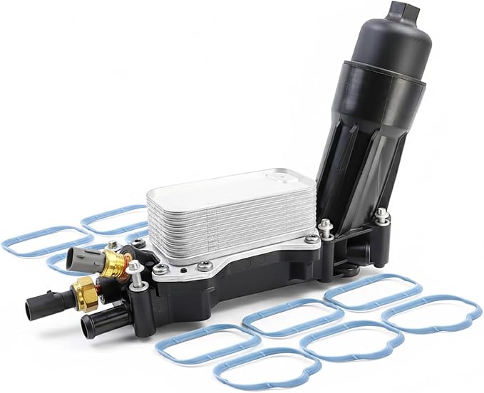 Engine Oil Cooler and Oil Filter Housing Adapter by GlymXiaAutoparts