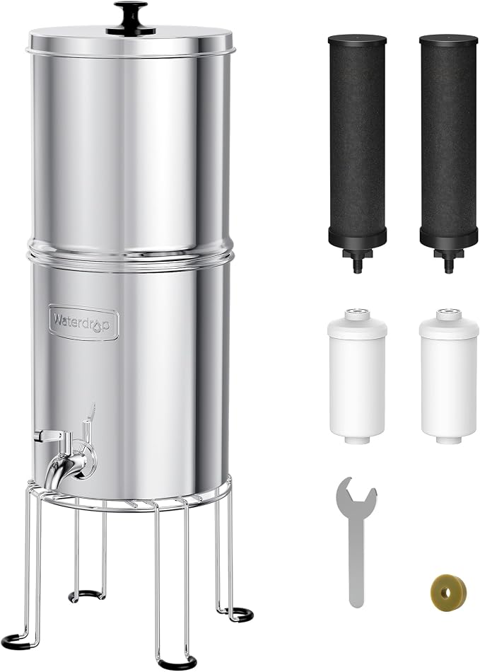Waterdrop 1.5 Gallons Gravity-fed Water Filter System, NSF/ANSI 42&372 Standard by Waterdrop