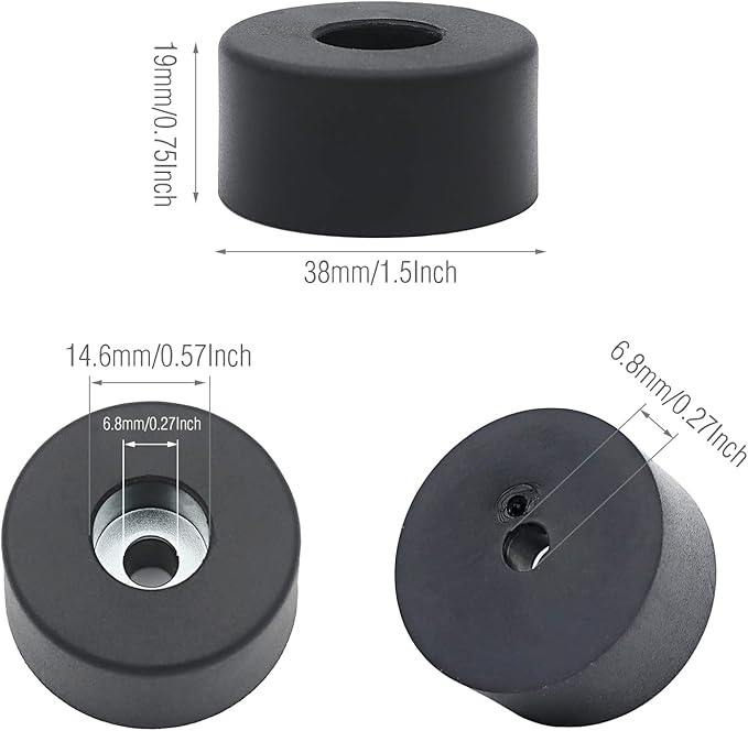 4 Pieces 192310GS Air Compressor Isolator Pads, Replacement rubber isolator - Image 3