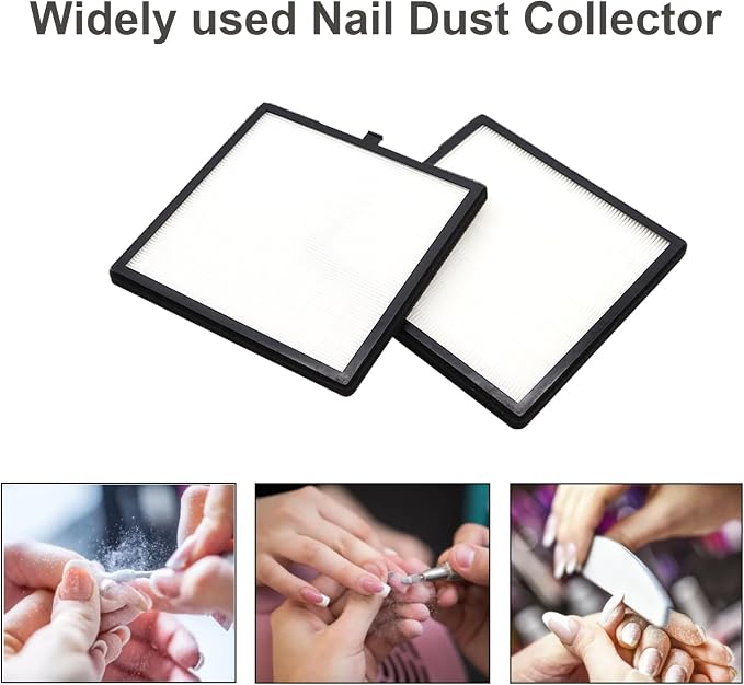 Nail Dust Collector Filters 2 Pack Nail Dust Suction Collector Replacement - Image 6
