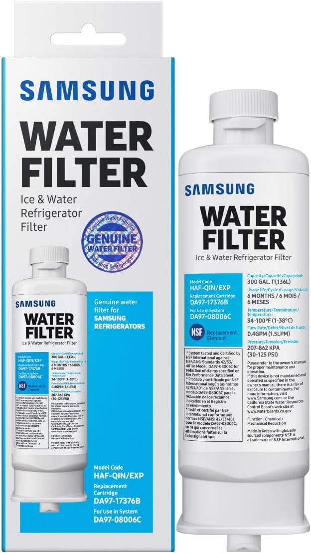 Samsung HAF-QIN/EXP Genuine Refrigerator Water Filter, 6-Month Life, Easy - Image 4