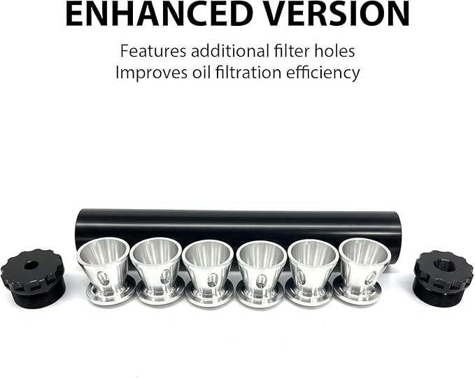 Aluminum Fuel Filter Cleaning Kit in Black | 1/2" x 28 Thread - Image 5