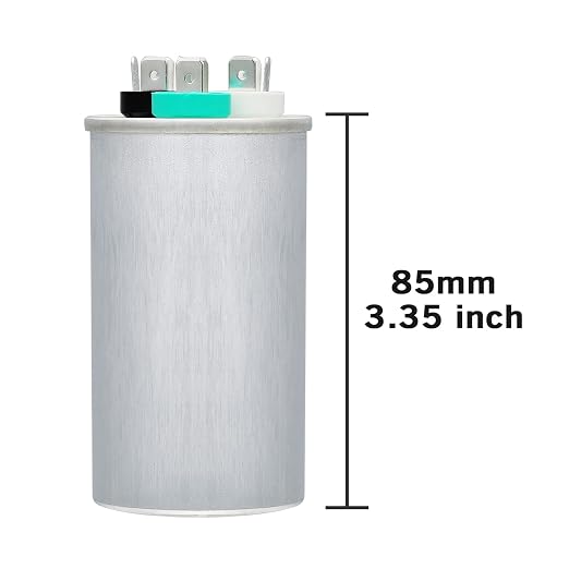 VEXUNGA 35/5 uF 35+5 MFD 370V or 440V Dual Run Start Round A/C Capacitor CBB65B - Image 2