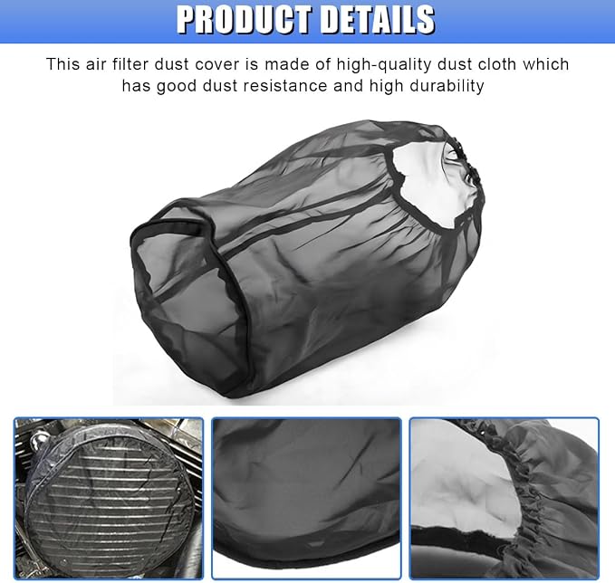 Air Intake Filter Sock Cover, Waterproof Dustproof Air Cleaner Protective Cover - Image 3