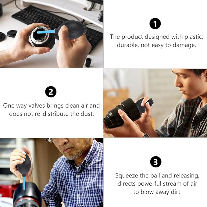 DECHOUS 4pcs Camera Dust Cleaner Air Blower Compressor - Image 5