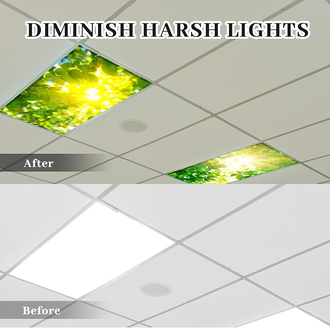 ROCEEI Pack of 4 Fluorescent Light Covers - Image 3