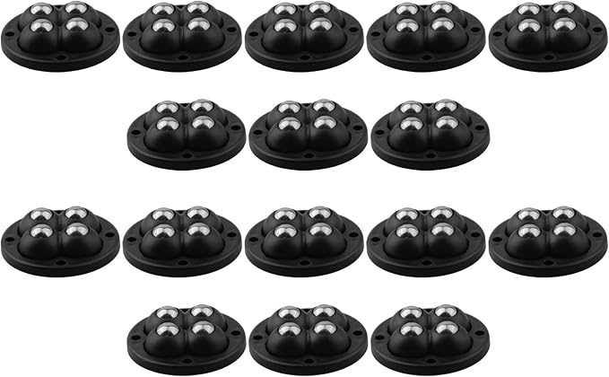 16 Pcs Caster Wheels with Tape, 360° Swivel Ball Transfer Rollers - Image 2