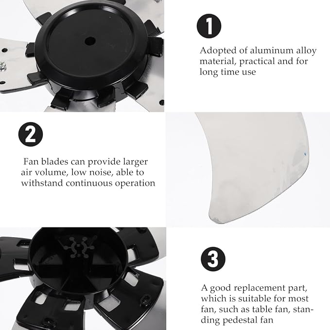 Ciieeo 5 Floor Fan Blade Universal Fan Blades Table Repair Part Outdoor Leaves - Image 7