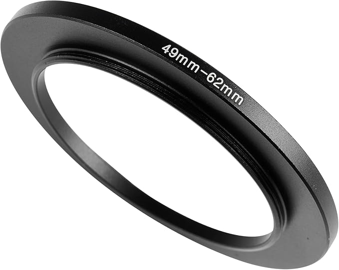 49-62mm Metal Step-Up Ring Adapter Compatible by Unknown