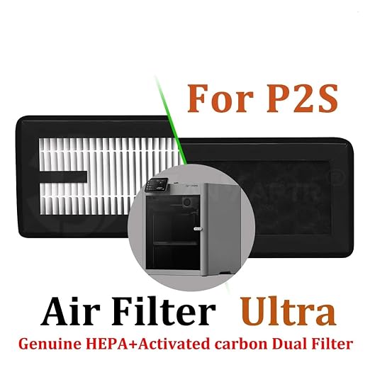 2 Pcs Air Filter Compatible for Bambu Lab P2S P2SC 3D Printer HEPA Activated - Image 3
