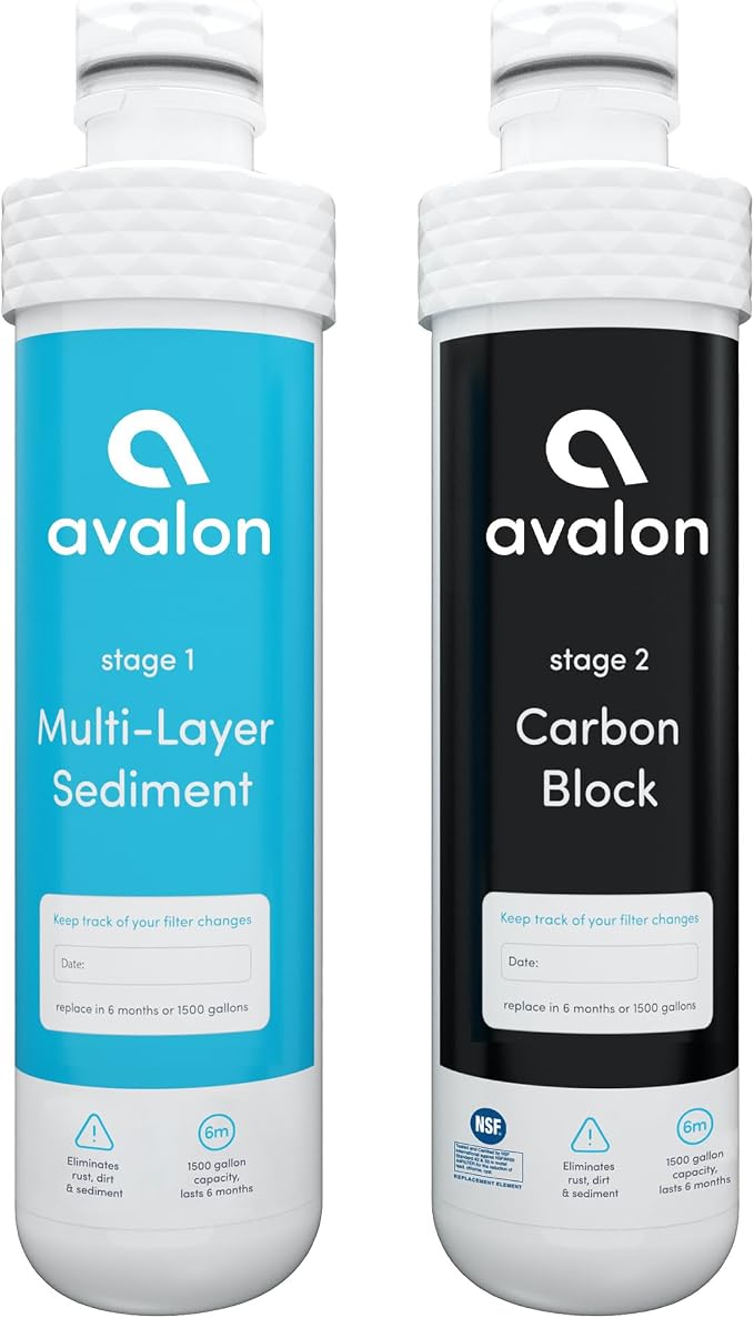 Avalon Genuine AVALONFILTER 2 Stage Replacement Filters Branded Bottleless by AvalonWater