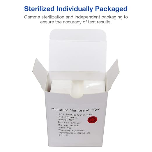SimPure MCE Gridded Membrane Filter Sterile, 47mm Diameter and 0.45um Pore Size - Image 5