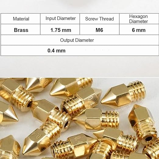 16Pcs Ender 3 Nozzles 0.4mm, MK8 Extruder Nozzles 0.4mm Compatible - Image 3