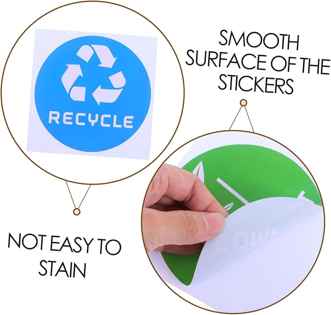 6pcs Decorative Waste Sorting Stickers - Image 8