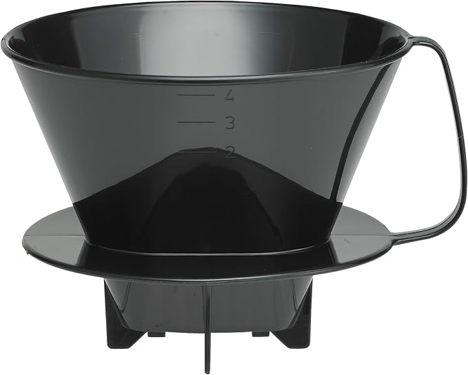 Fino Pour-Over Coffee Brewing Filter Cone, Number 4-Size, Brews 8 to 12-Cups by Fino