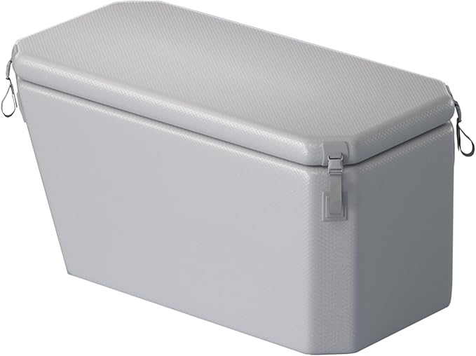 DEEPTIME Angled Portable Ice Bath Tub Cold Plunge (Gray) | For Athletes Fitness Recovery, Outdoor Cold Plunge, Chiller Compatible