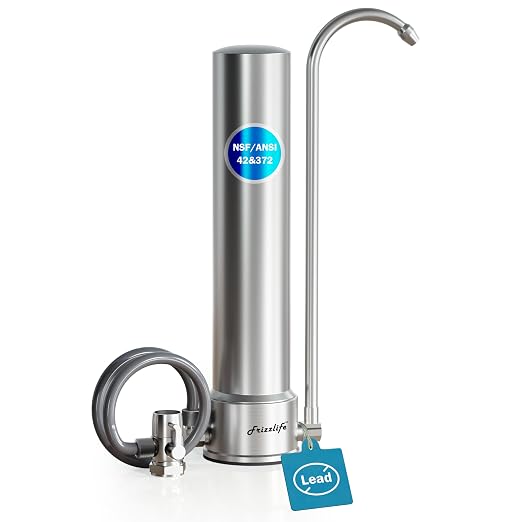 Frizzlife SS99 Countertop Water Filter System, NSF 42&372 Certified 6-Stage by FRIZZLIFE