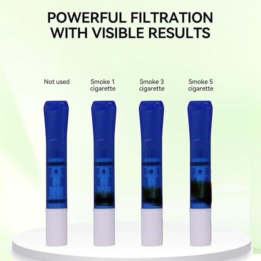 Cigarette Filters Three Colour Set 12pcs Cigarette Holder Reusable Clean Tar - Image 5