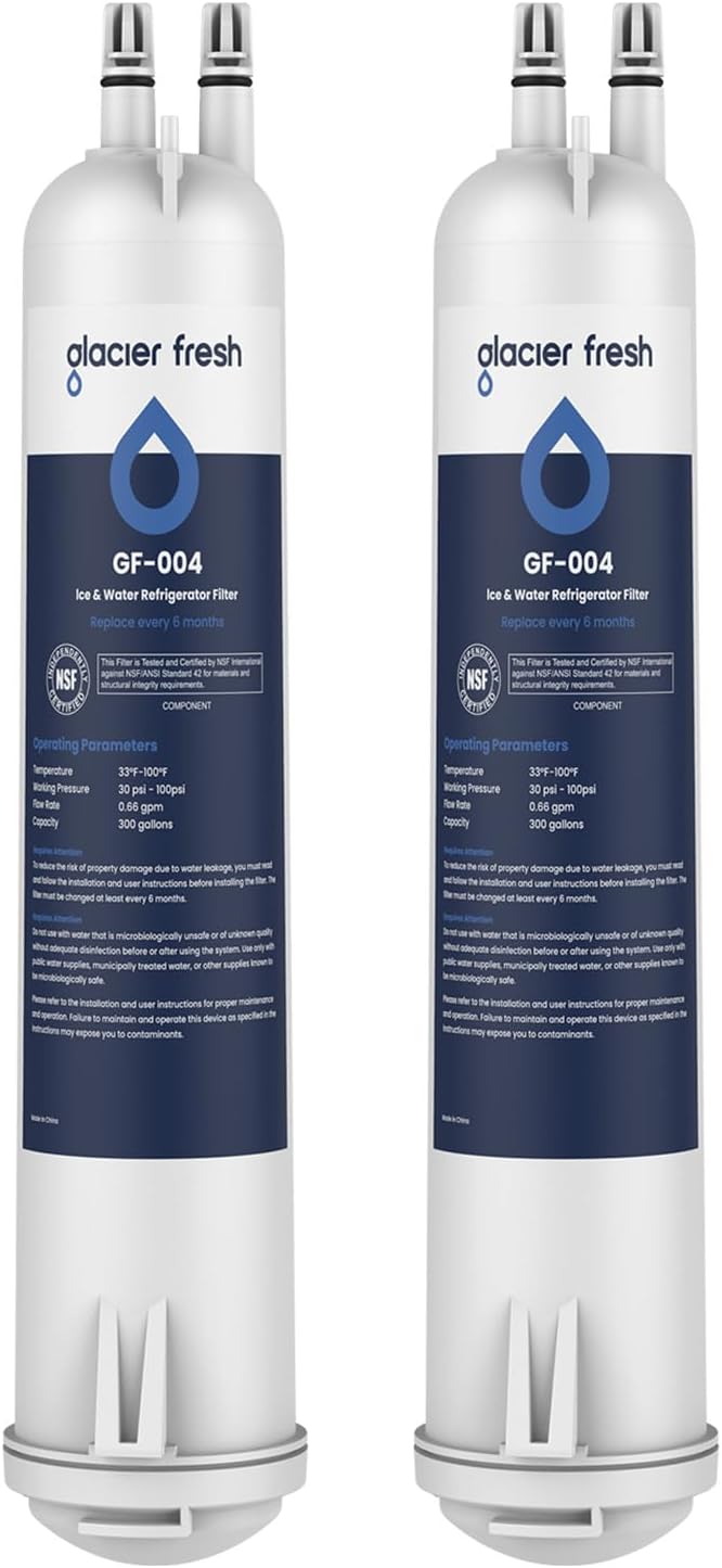 GLACIER FRESH EDR3RXD1 Refrigerator Water Filter, Compatible by GLACIERFRESH