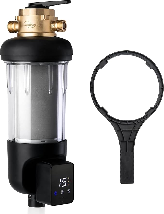 iSpring WSP500ARJ-BP, NSF Certified, Whole House Spin-Down Sediment Water Filter by iSpring
