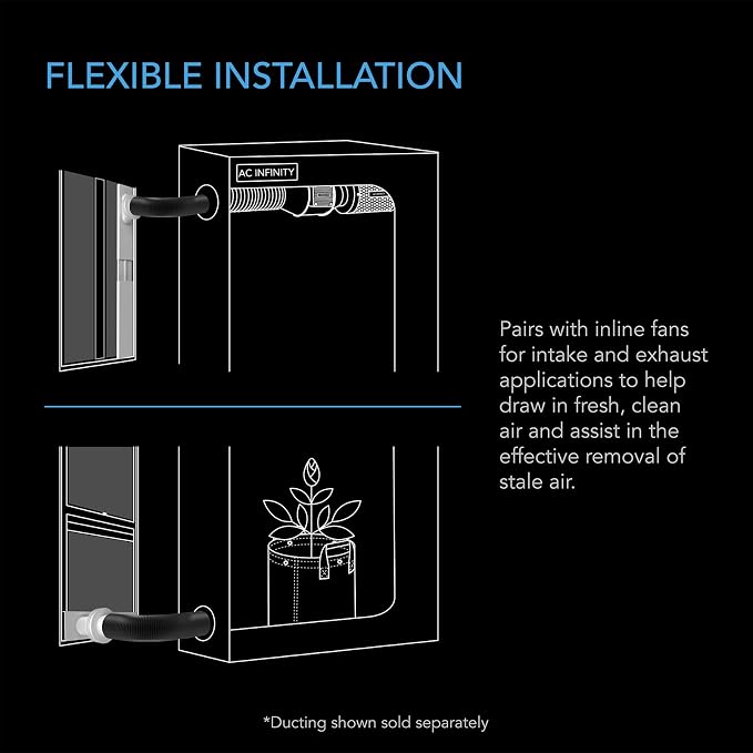 AC Infinity Window Duct Kit, Universal Vent Port - Image 4